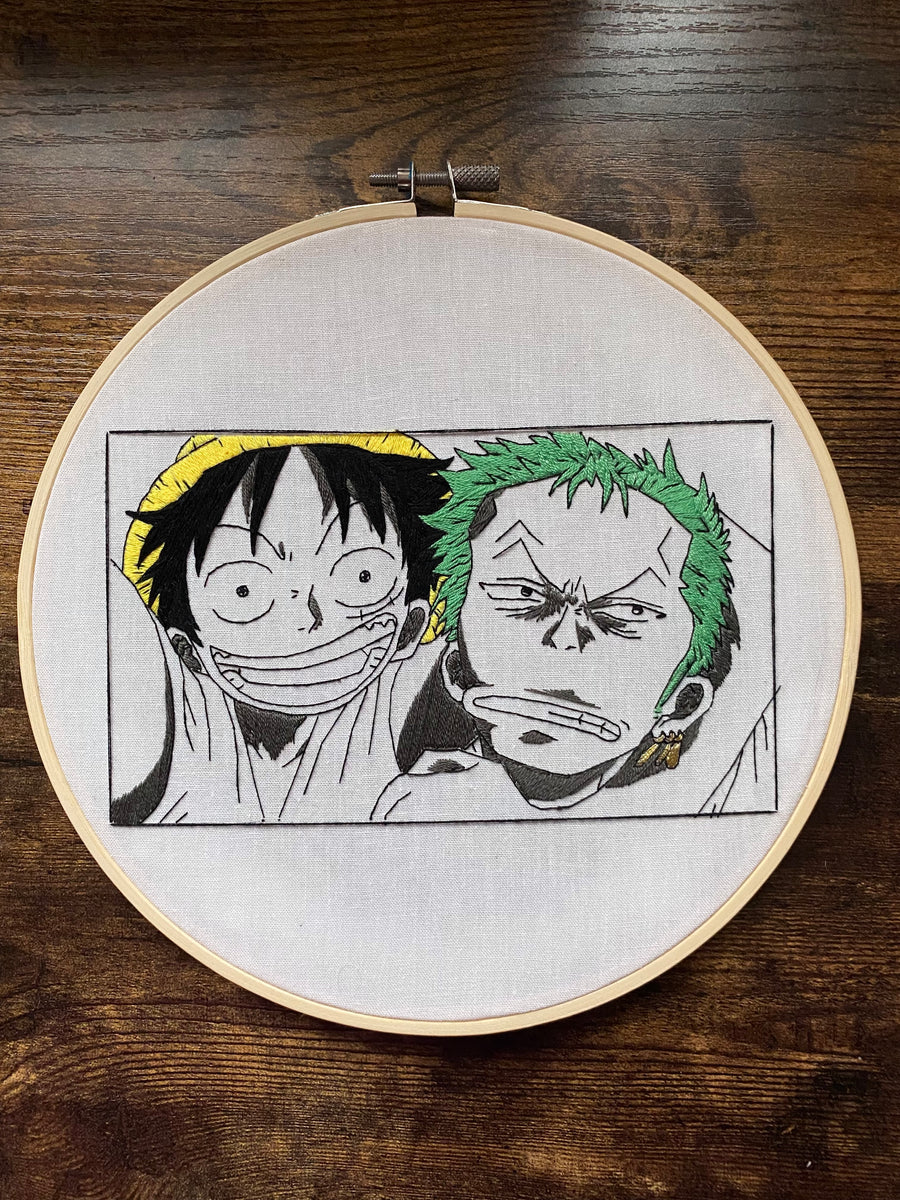 ZORO AND LUFFY/ Anime Embroidery Design/ Anime design/ ZORO - Inspire Uplift