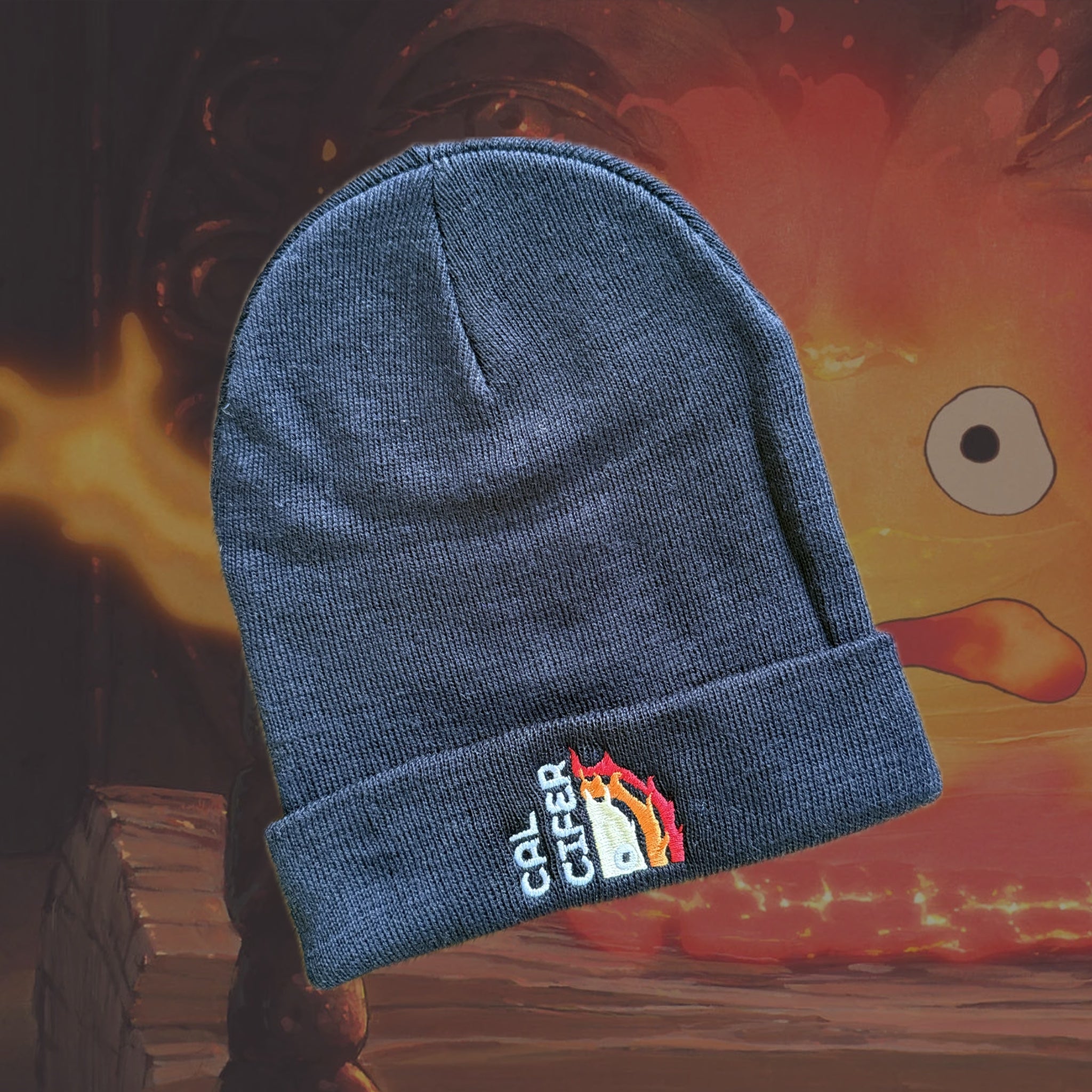 Vintage Ghibli Beanie Calcifer