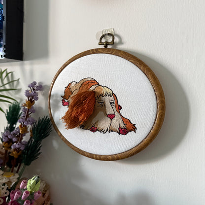Hein 7” Embroidery Art