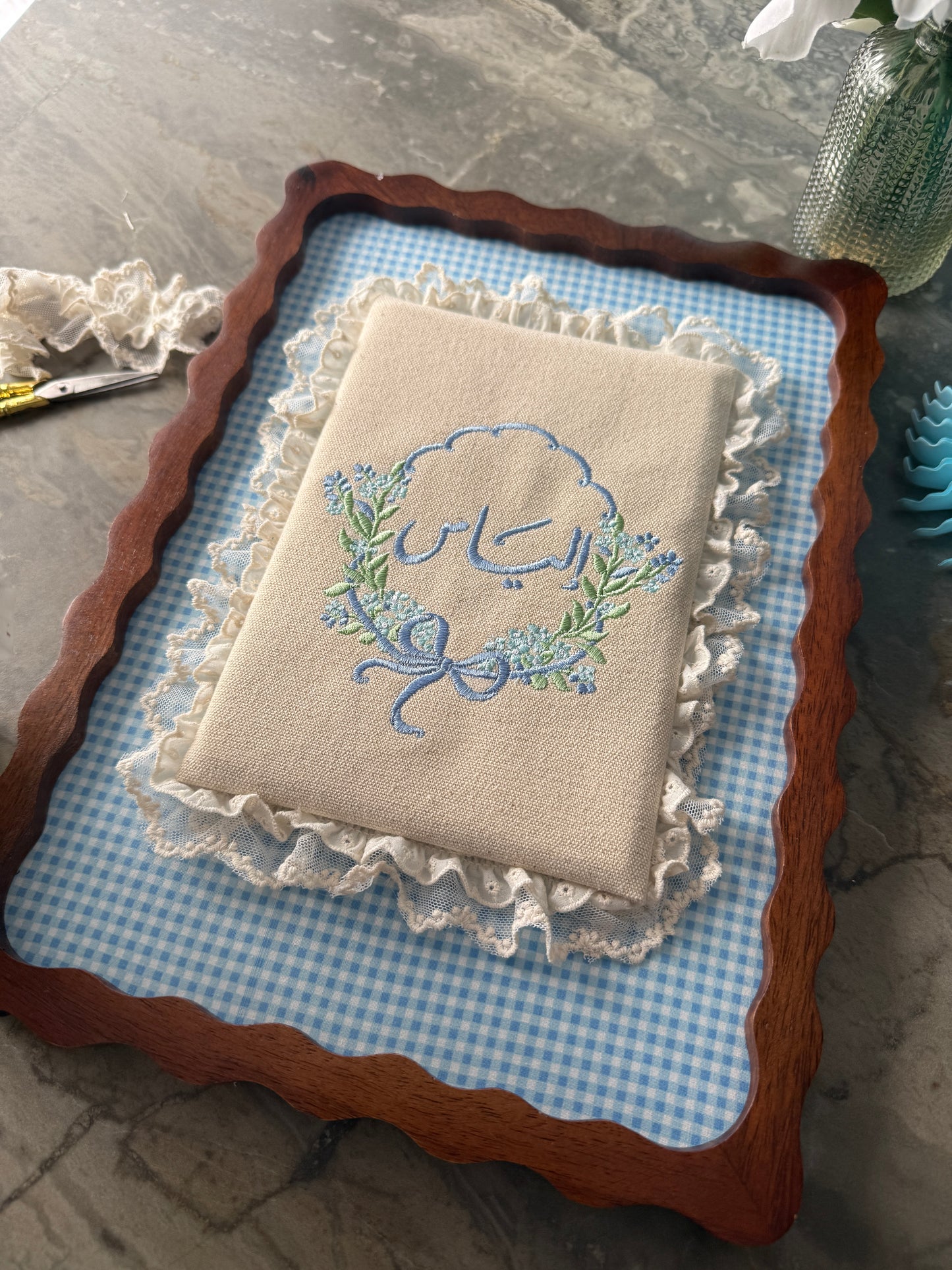 Personalised Embroidered Baby Frame