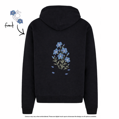 F Blue Mood Weed Zip-Up