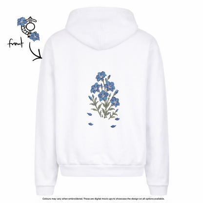 F Blue Mood Weed Zip-Up