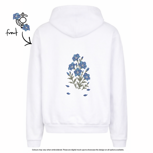 F Blue Mood Weed Zip-Up