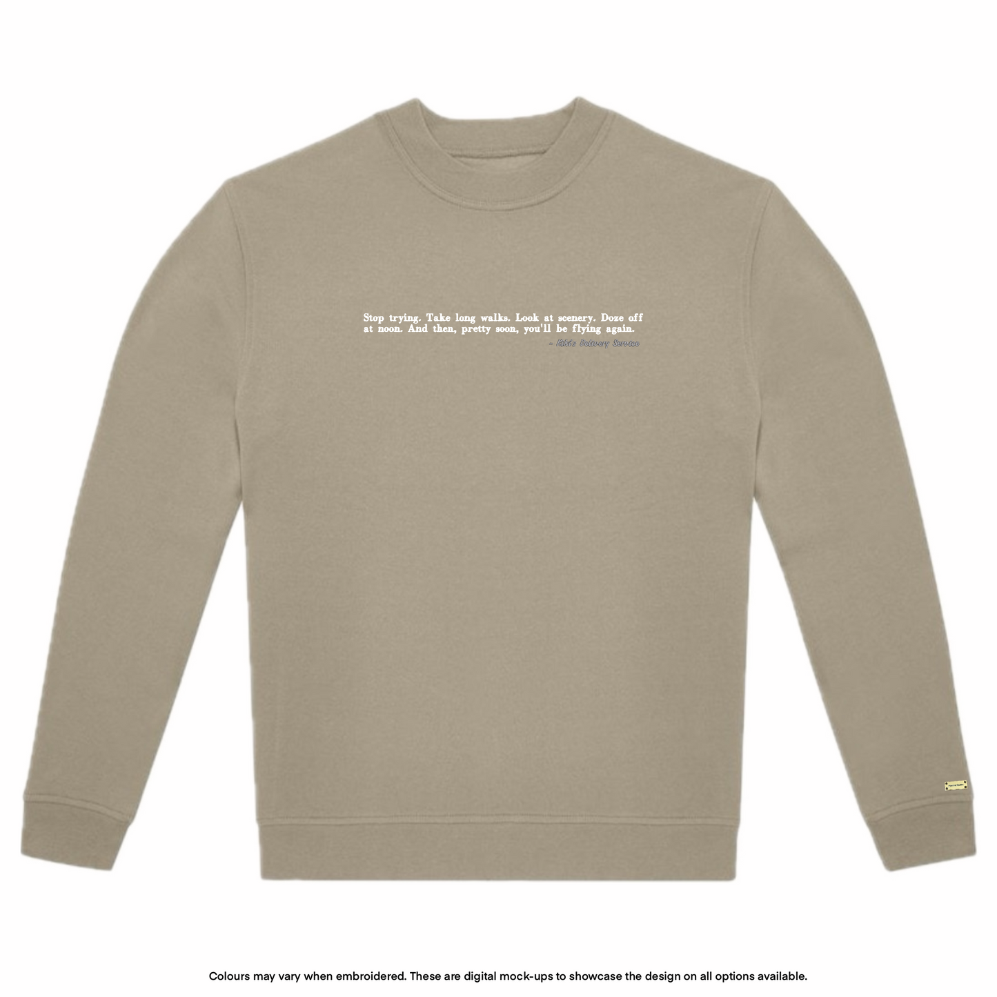 "Stop trying" Sweater