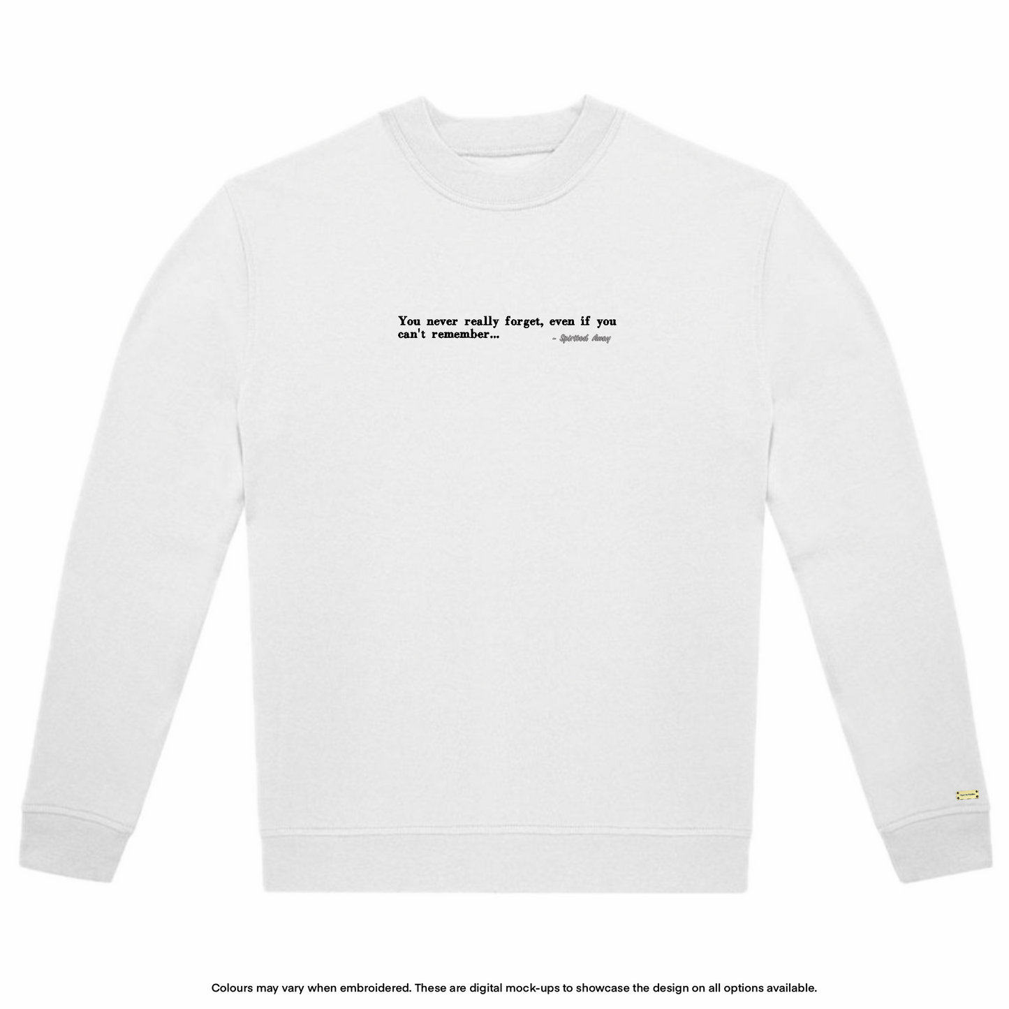 "You never really forget" Sweater