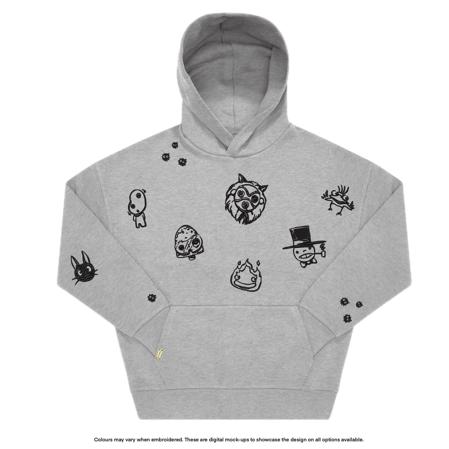 Ghibli Patchwork Hoodie