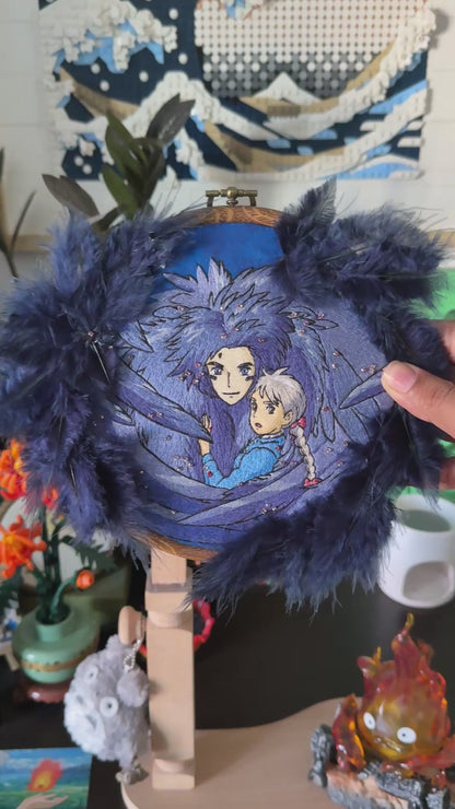 Howl & Sophie 7” Embroidery Art
